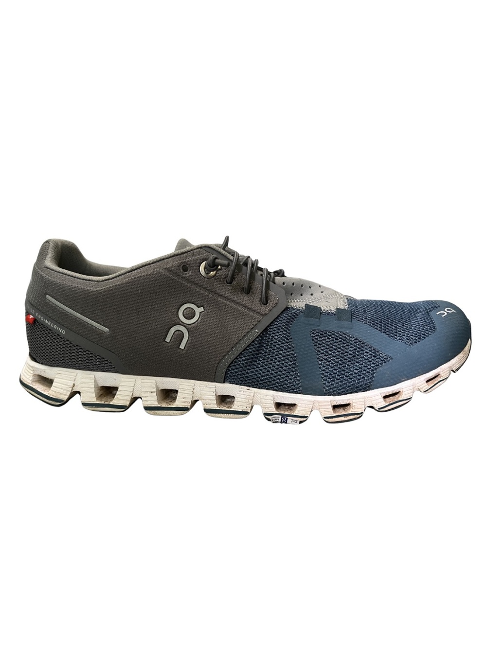 On Cloud 5 Womens 9.5 Running Shoes Gray Navy Bungee Athletic Neutral Walking